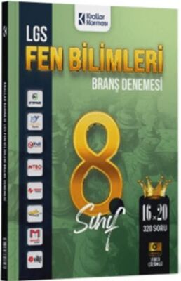 8. Sınıf LGS Fen Bilimleri 16 x 20 Branş Denemeleri - 1