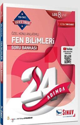 Sınav Yayınları 8. Sınıf 24 Adımda Fen Bilimleri Soru Bankası - 1