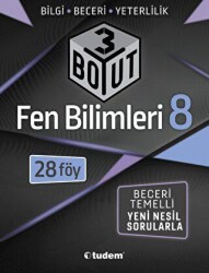 Tudem Yayınları - Bayilik 8. Sınıf Fen Bilimleri 3 Boyut - Tudem Yayınları - Bayilik