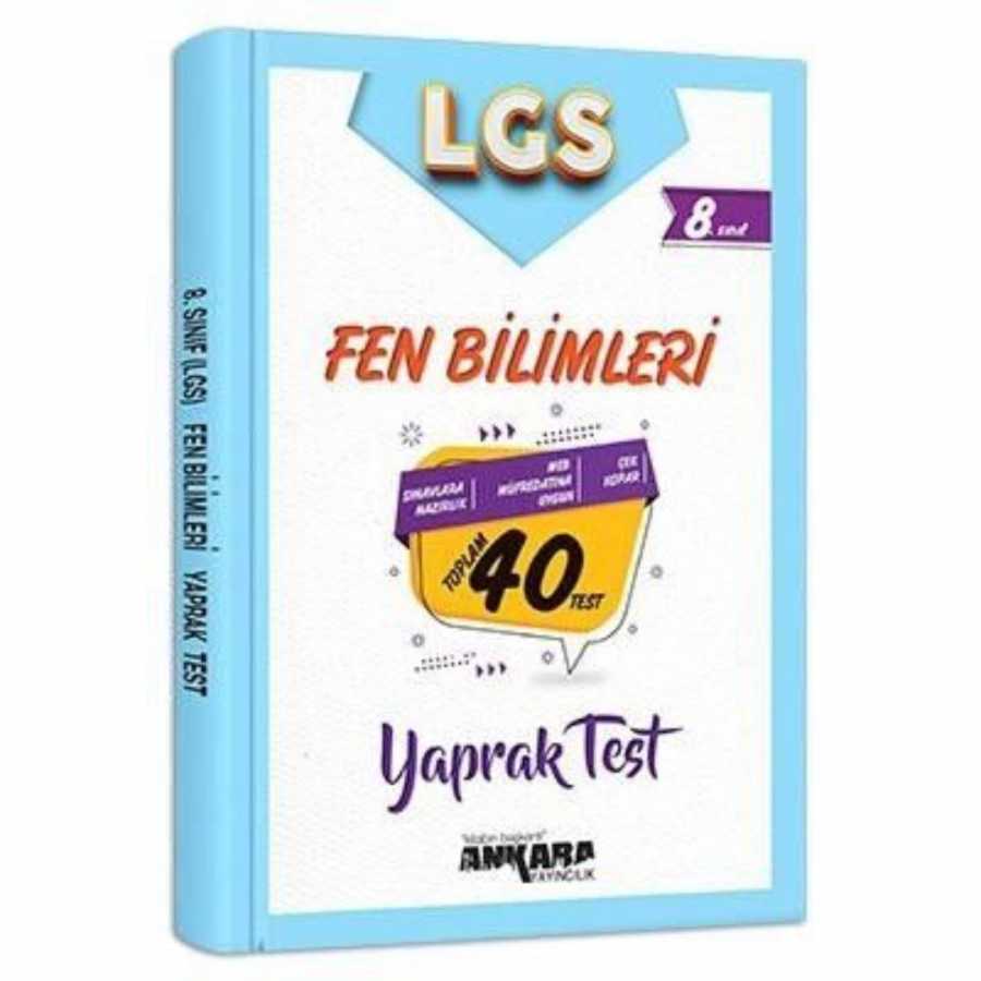 Ankara Yayıncılık 8. Sınıf LGS Fen Bilimleri 40 Yaprak Test