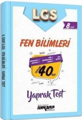 8. Sınıf LGS Fen Bilimleri 40 Yaprak Test - 1