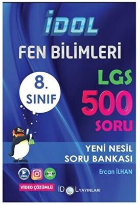 İdol Yayınları 8. Sınıf LGS Fen Bilimleri Yüksek Performans Soru Bankası 500 Soru - 1