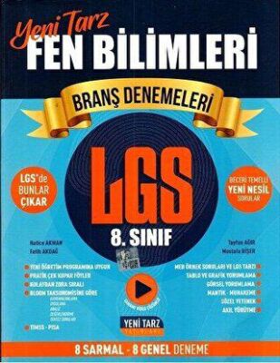 Yeni Tarz Yayınları 8. Sınıf LGS Fen Bilimleri Branş Denemeleri - 1