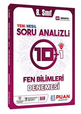 Puan Yayınları 8. Sınıf LGS Fen Bilimleri Soru Analizli Deneme - 1