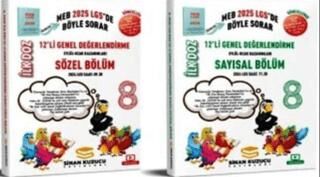 Sinan Kuzucu Yayınları 8. Sınıf LGS İlk Doz 12 Li Sözel - Sayısal Genel Değerlendirme Sınavı Seti - 1