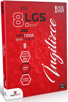 Sistem Plus Yayınları 8. Sınıf LGS İngilizce Video Konu Anlatım ve Çözümlü Soru Bankası - 1