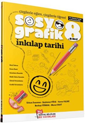 Biz Yayınları 8. Sınıf LGS İnkılap Tarihi Sosyografik Çizgilerle Öğrenme - 1