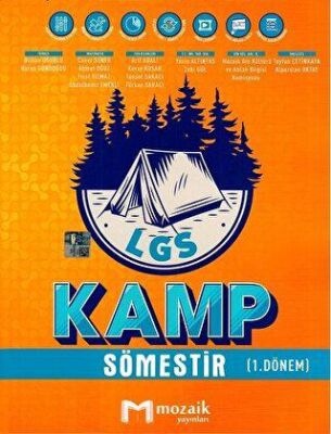 Mozaik Yayınları 8. Sınıf LGS 1. Dönem Tüm Dersler Sömestir Kamp kapağı