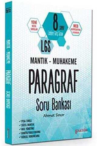 Faktör Yayınları 8. Sınıf LGS Mantık - Muhakeme Paragraf Soru Bankası