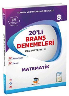 Zeka Küpü Yayınları 8. Sınıf LGS Matematik 20 Deneme - 1