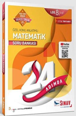 Sınav Yayınları 8. Sınıf 24 Adımda Matematik Soru Bankası - 1