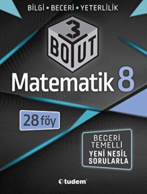 Tudem Yayınları - Bayilik 8. Sınıf Matematik 3 Boyut - 1