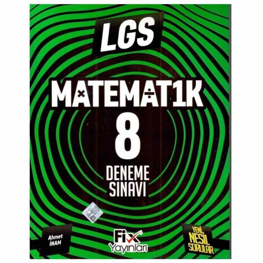 8. Sınıf LGS Matematik 8 Denemeleri Fix Yayınları