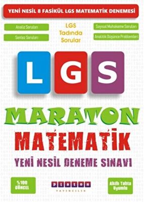 Platon Yayıncılık Maraton Matematik LGS Yeni Nesil Deneme Sınavı - 1