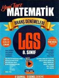 Yeni Tarz Yayınları 8. Sınıf LGS Matematik Branş Denemeleri - Yeni Tarz Yayınları