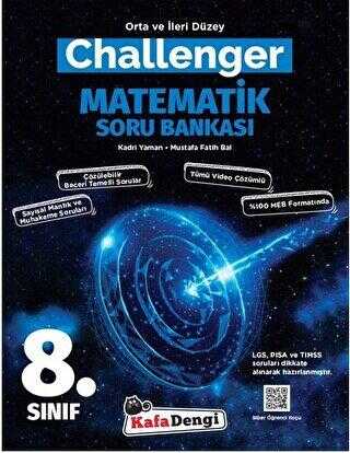 Kafa Dengi Yayınları 8. Sınıf LGS Matematik Challenger Soru Bankası