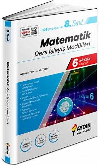 Aydın Yayınları 8. Sınıf Aydın Matematik Ders İşleyiş Modülleri
