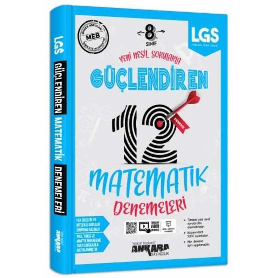 Ankara Yayıncılık 8. Sınıf LGS Matematik Güçlendiren 12 Deneme