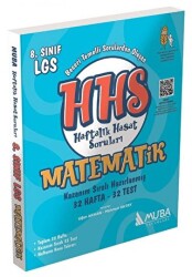 Muba Yayınları 8. Sınıf LGS Matematik HHS Haftalık Hasat Soruları Muba Yayınları - Muba Yayınları