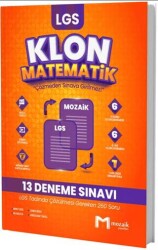 8. Sınıf LGS Matematik Klon 13 Deneme - Mozaik Yayınları