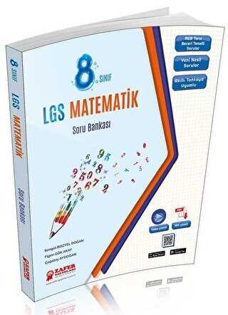 Zafer Dershaneleri Yayınları 8. Sınıf LGS Matematik Soru Bankası