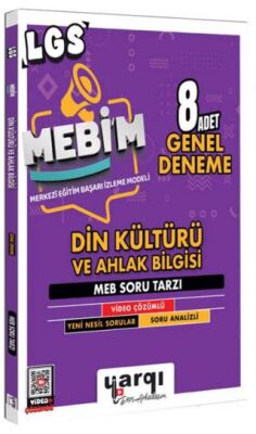 8. Sınıf LGS MEBİM Din Kültürü ve Ahlak Bilgisi 8 Adet Genel Deneme - 1
