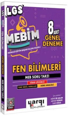 8. Sınıf LGS MEBİM Fen Bilimleri 8 Adet Genel Deneme - 1