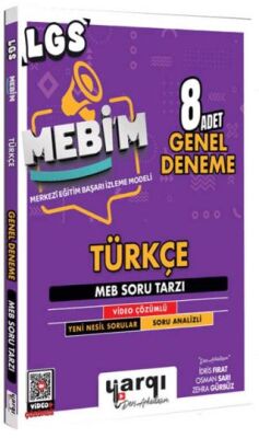8. Sınıf LGS MEBİM Türkçe 8 Adet Genel Deneme - 1