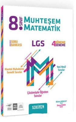 Serüven Yayın 8. Sınıf Muhteşem Matematik Konu Özetli Soru Bankası - 1