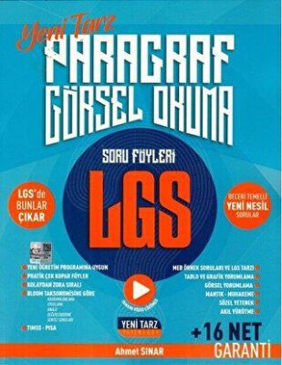 Yeni Tarz Yayınları 8. Sınıf LGS Paragraf Görsel Okuma Soru Föyleri - 1