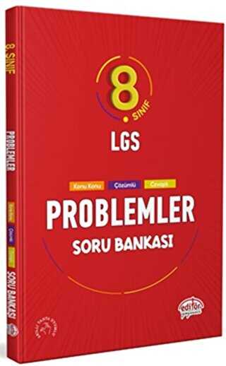 Editör Yayınevi 8. Sınıf LGS Problemler Soru Bankası