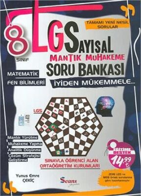 Seans Yayınları - Özel Yayın 8. Sınıf LGS Sayısal Mantık Muhakeme Soru Bankası - 1