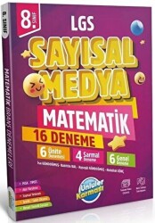 Ünlüler Yayınları 8. Sınıf LGS Sayısal Medya Matematik 16 Deneme - Ünlüler Yayınları