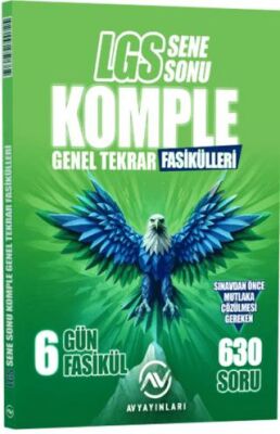 AV Yayınları 8. Sınıf LGS Sene Sonu Komple Genel Tekrar Fasikülleri 630 Soru - 1