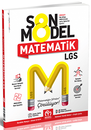Model Eğitim Yayıncılık 8. Sınıf LGS Son Model Matematik Beceri Temelli Yeni Nesil Sorular