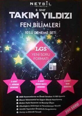 Netbil Yayıncılık 8. Sınıf LGS Takım Yıldızı Fen Bilimleri 10`lu Deneme Seti - 1