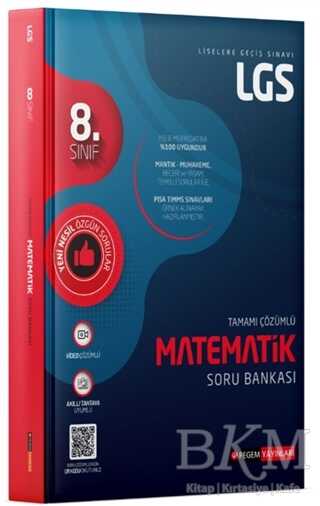 Pegem Akademi Yayıncılık 8. Sınıf LGS Tamamı Çözümlü Matematik Soru Bankası