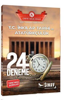 8. Sınıf T.C. İnkılap Tarihi ve Atatürkçülük 24 Deneme kapağı