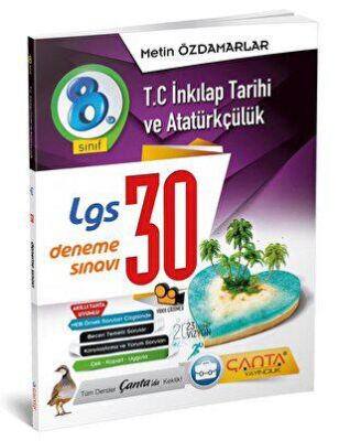 Çanta Yayınları 8. Sınıf - T.C İnkılap Tarihi ve Atatürkçülük - LGS 30 Deneme Sınavı - 1