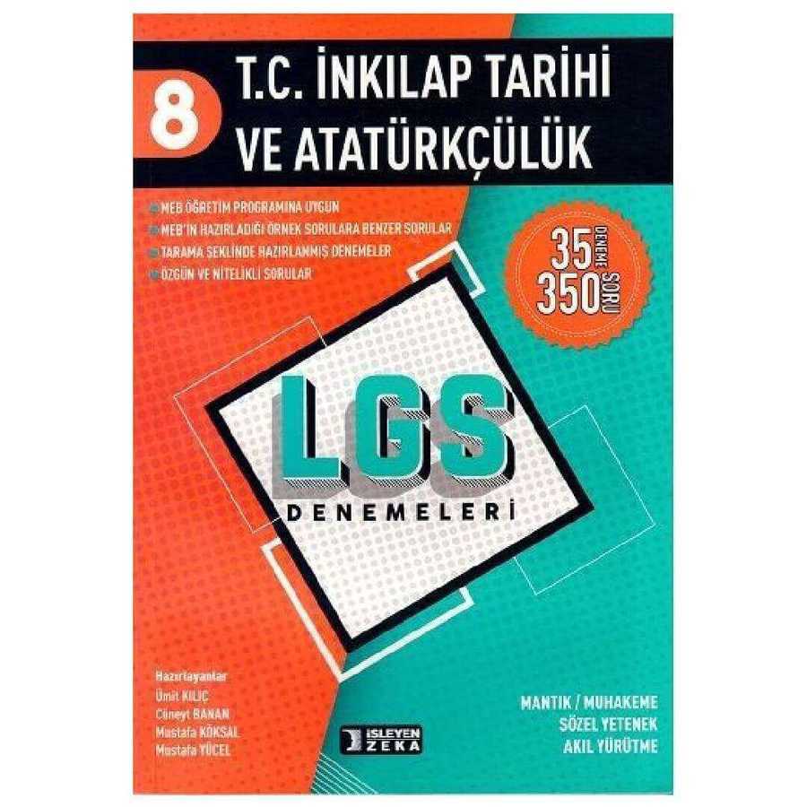 İşleyen Zeka Yayınları 8. Sınıf LGS TC İnkılap Tarihi ve Atatürkçülük Denemeleri