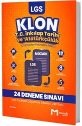 8. Sınıf LGS T.C. İnkılap Tarihi ve Atatürkçülük Klon 24 Deneme - Mozaik Yayınları