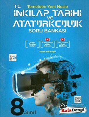 Kafa Dengi Yayınları 8. Sınıf T.C. İnkılap Tarihi ve Atatürkçülük Soru Bankası - 1