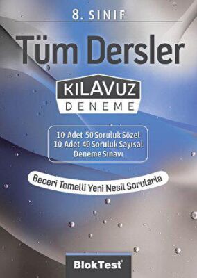 8. Sınıf Tüm Dersler Kılavuz Deneme kapağı