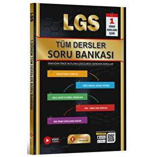 Sonuç Yayınları 8. Sınıf LGS Tüm Dersler Soru Bankası 1.Dönem