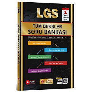 Sonuç Yayınları 8. Sınıf LGS Tüm Dersler Soru Bankası 1.Dönem - 1