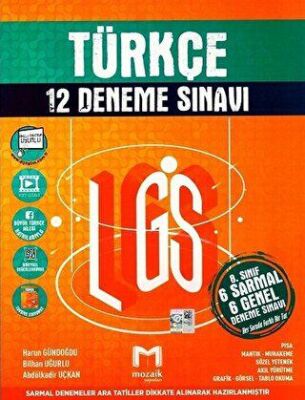 Mozaik Yayınları 8. sınıf LGS Türkçe 12`li Deneme Sınavı - 1
