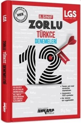 8. Sınıf LGS Türkçe 12 Zorlu Deneme - 1