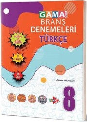 Gama Yayınları 8. Sınıf LGS Türkçe Branş Denemeleri - Gama Yayınları