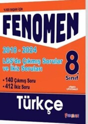 Fenomen Yayınları 8. Sınıf LGS Türkçe Çıkmış ve İkiz Sorular 2018-2024 - Fenomen Yayınları