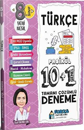 Forza Yayınları 8. Sınıf LGS Türkçe Tamamı Çözümlü Fasikül 10 Branş 1 Genel Deneme